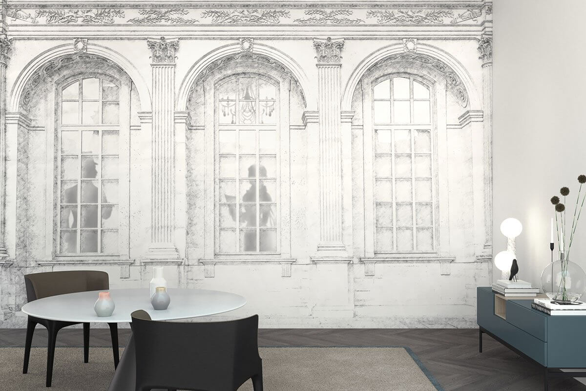 Fable weiß 3D Tapete