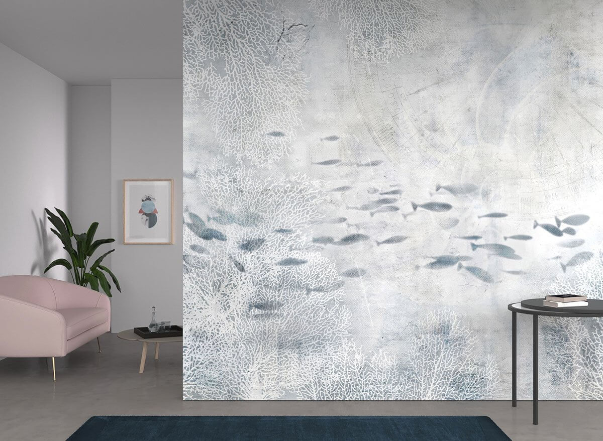 Odessa Tapete mit Meeresstrom und Fisch