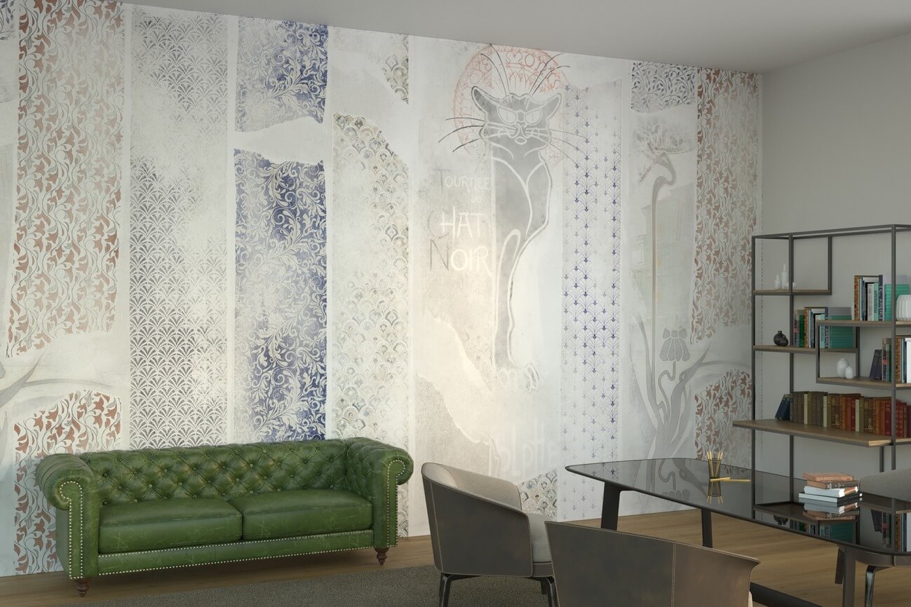 Griffe Muster Vintage Tapete