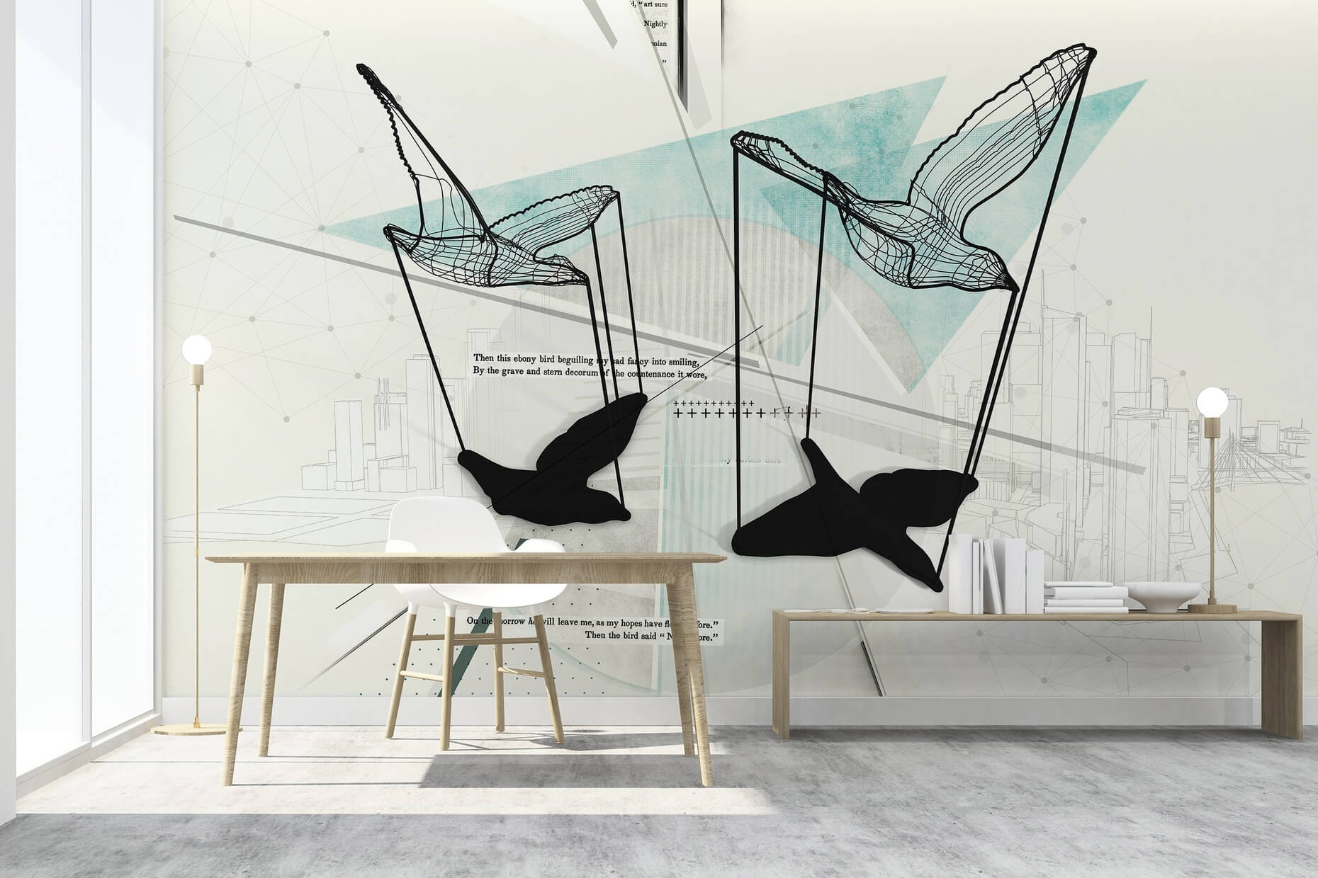 Netzvogel blau Umgebung