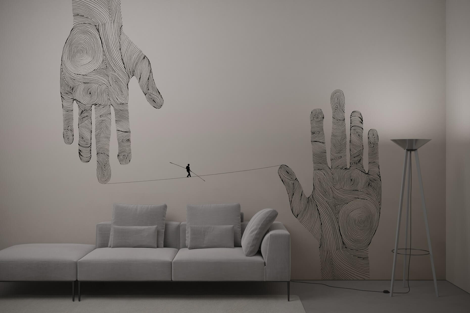 equilibrium ambience taubengrau moderne Tapete