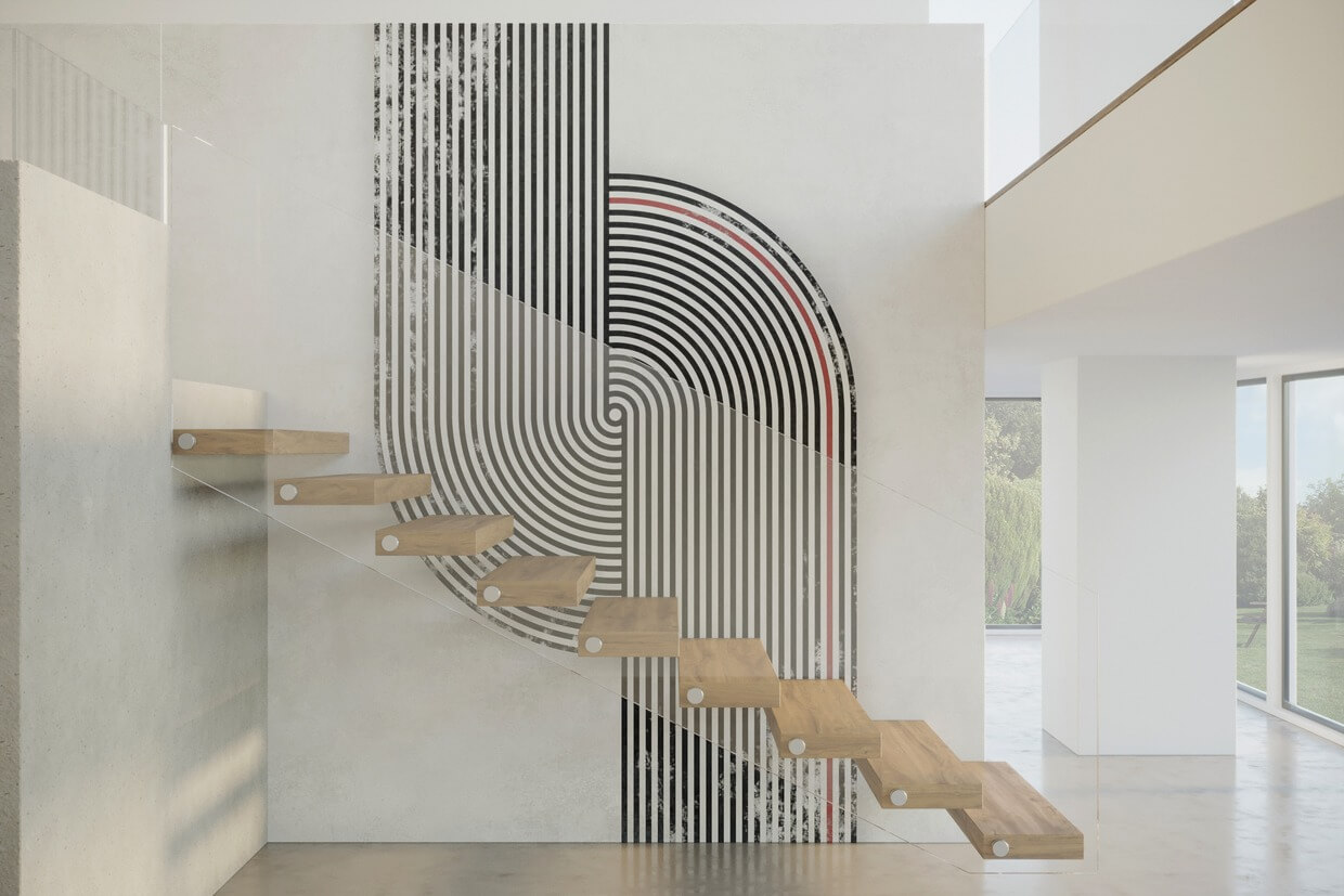 hypnotische Einstellung Farbe grau