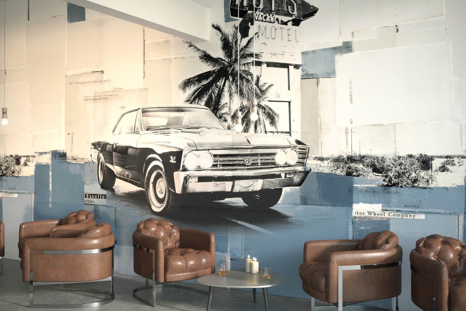 verloren Autobahn Umwelt blau Tapete