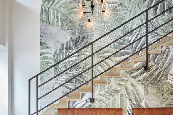 Immergrüne-Tapete-mit-Blättern-Zone-Wohnen