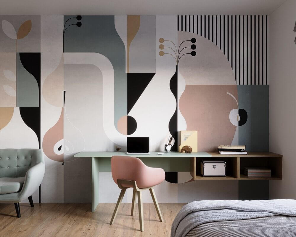 posa carta da parati studio