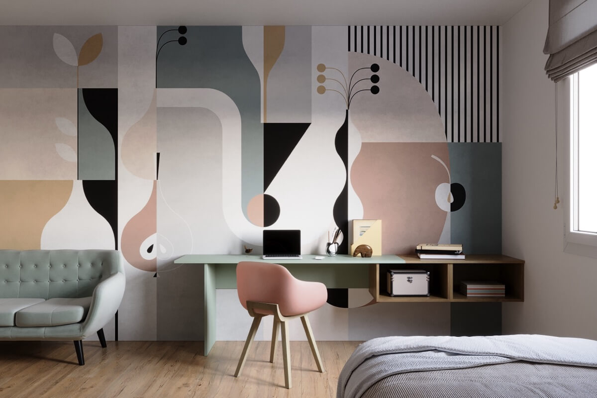 posa carta da parati studio