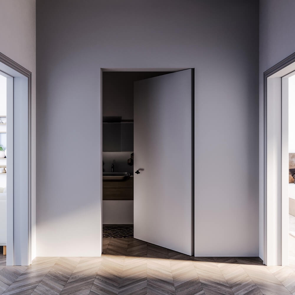 flächenbündige Tür